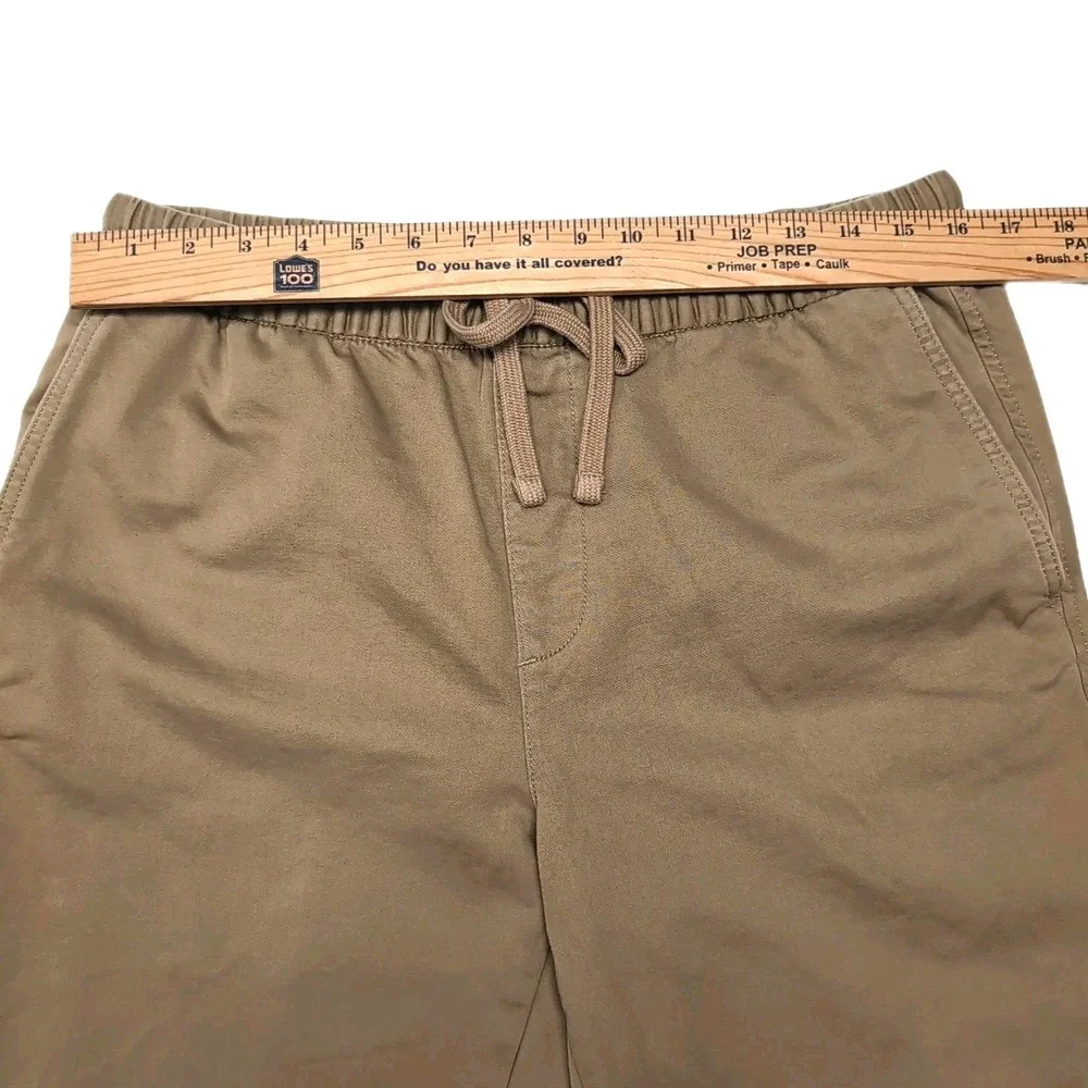 Banana Republic Travel Jogger Pant Mens Size M Xtra Short Workwear Khaki Pull On